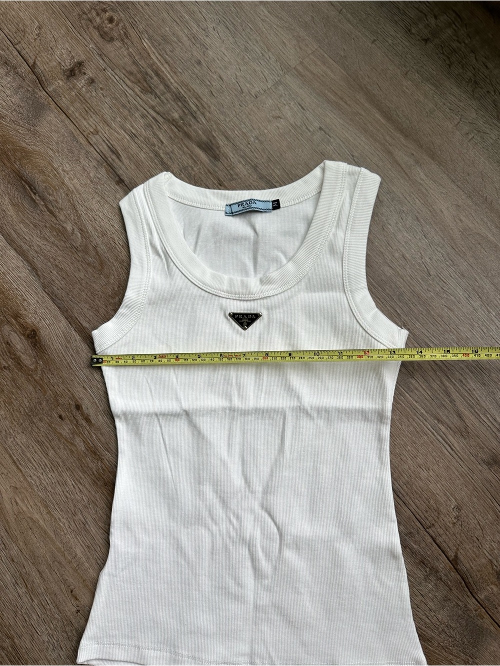 Prada Ribbed Logo Tank Top - Picture 3 of 4
